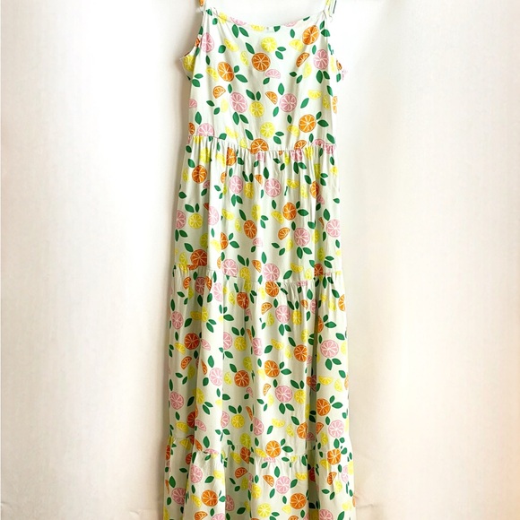 Cat & Jack Girls Citrus Print Dress | Summer | Size 10/12 | Boho | Beachy - Picture 2 of 5